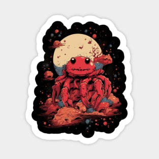 Space Crab Adventure Sticker